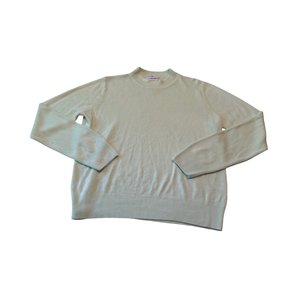 Sag Harbor Womens Mint Green Crew Neck Long Sleeve‎ Acrylic Knit Sweater L